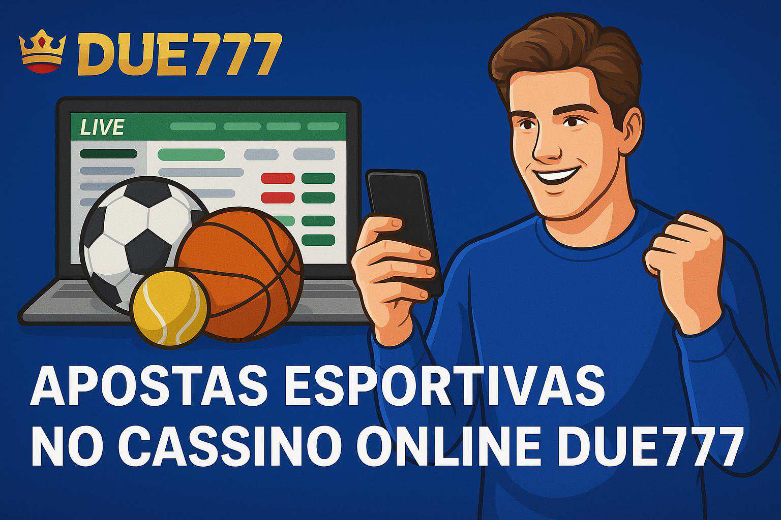 Aposte em apostas esportivas no cassino online DUE777